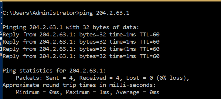 Use Ping to check the connection issue